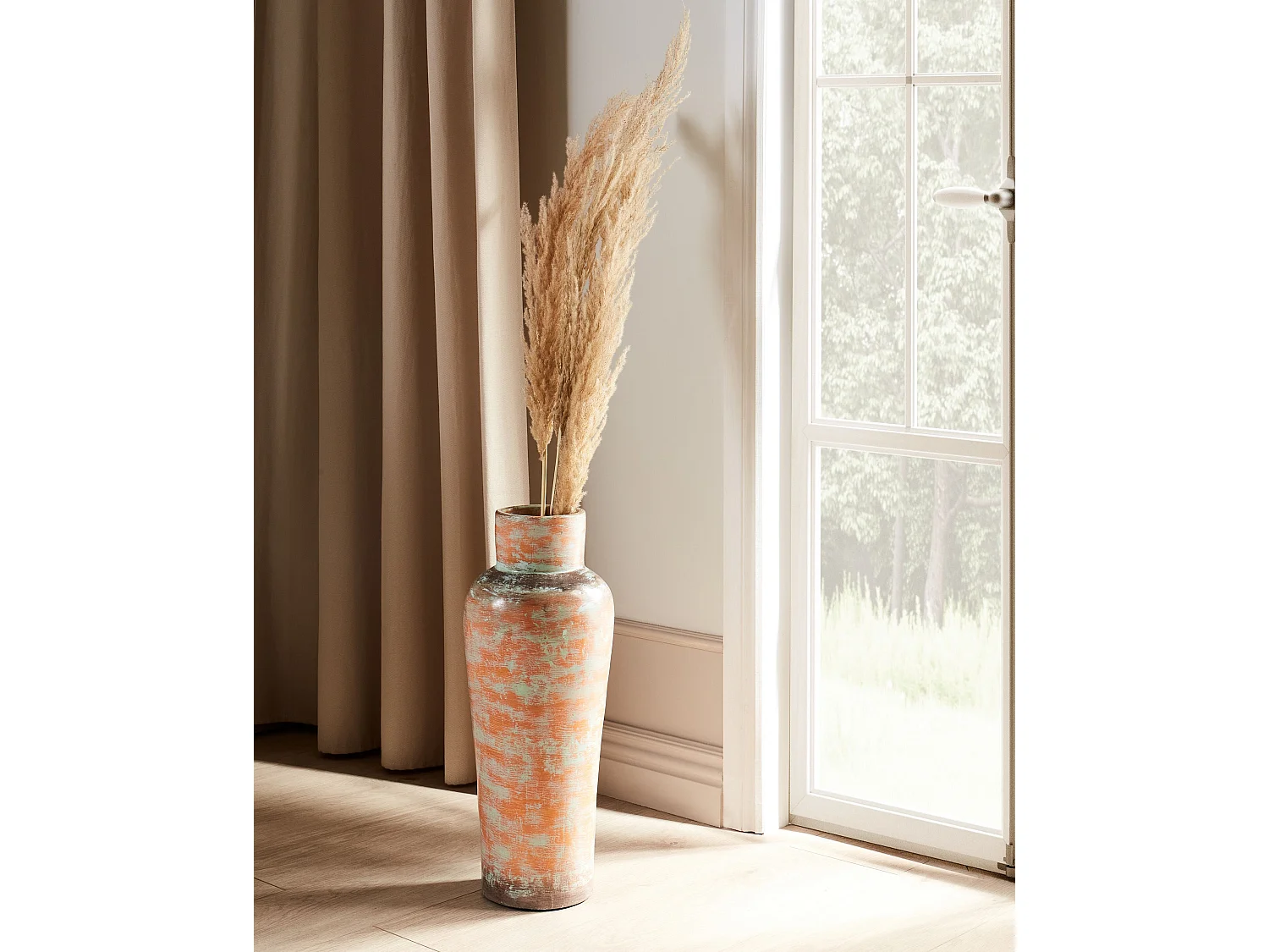 Vase décoratif GONNOS Céramique 55 cm Vert