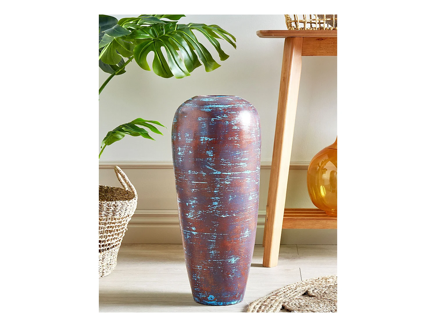 Decovaas DOJRAN Keramiek 59 cm Bruin