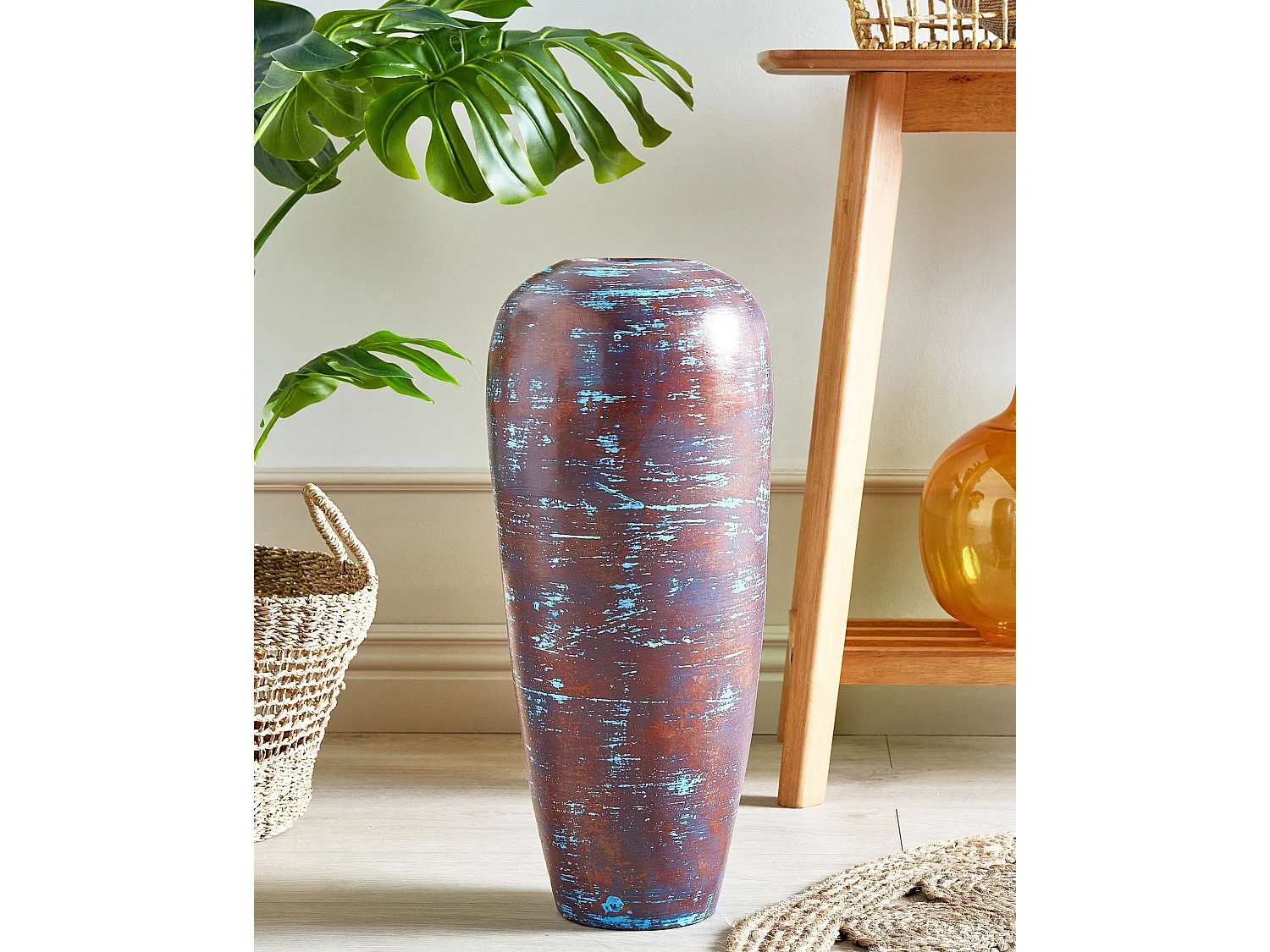 Decovaas DOJRAN Keramiek 59 cm Bruin
