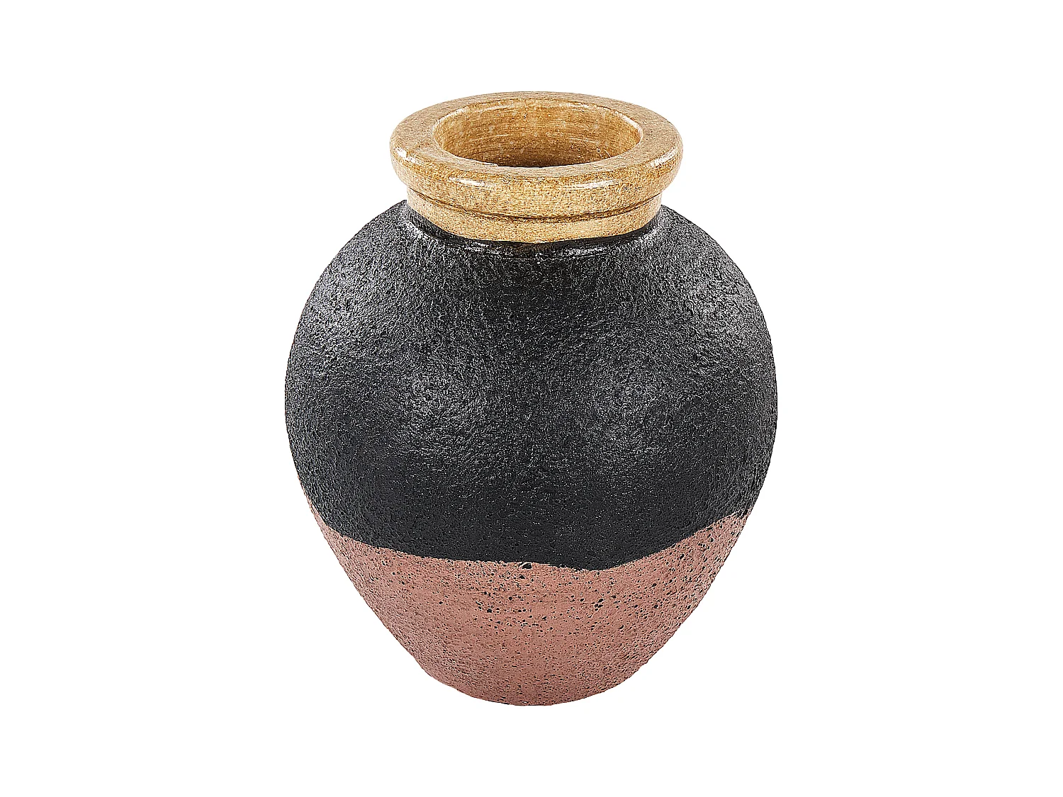 Jarro decorativo DAULIS Cerâmica 31 cm Preto