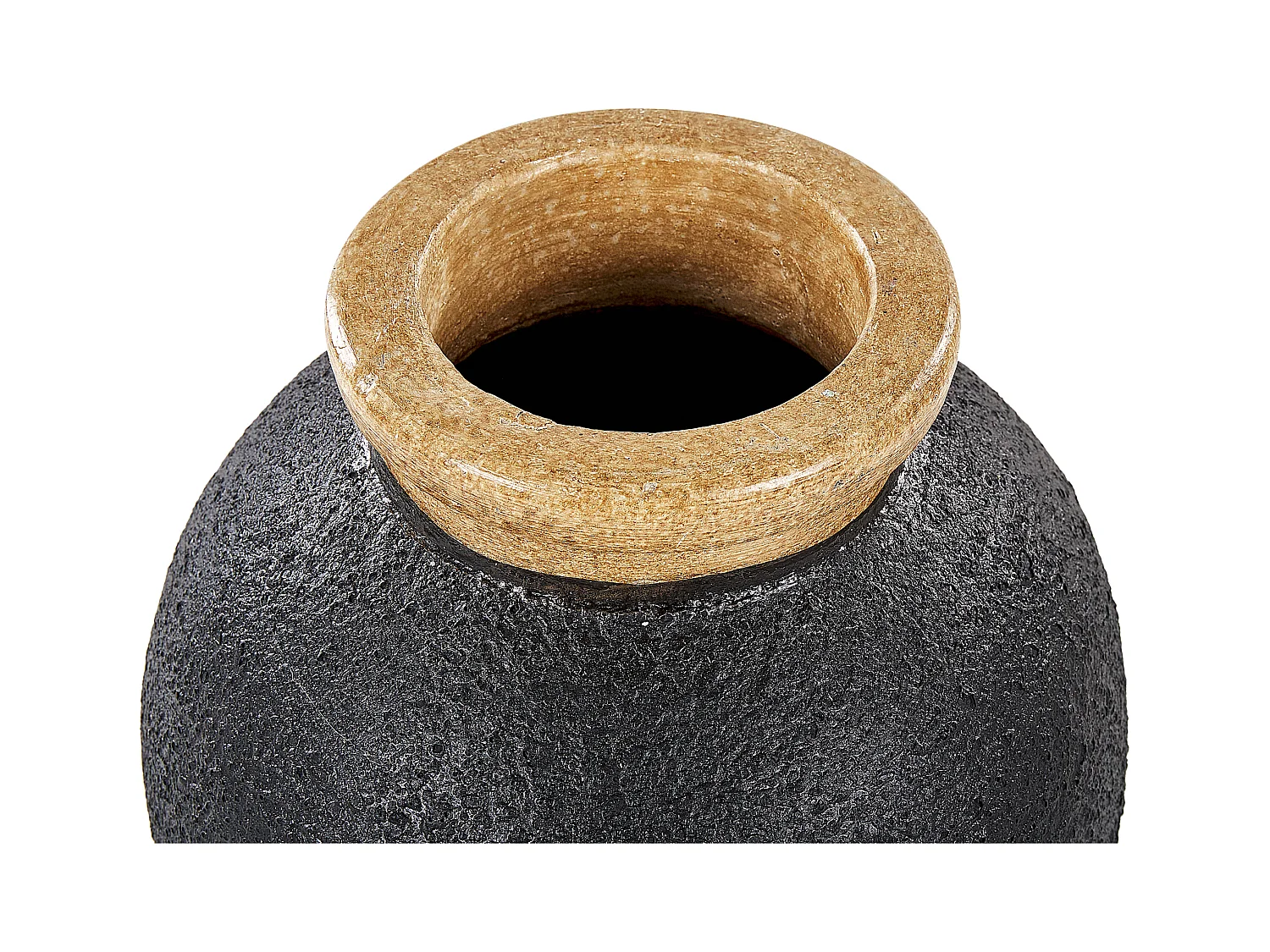 Jarro decorativo DAULIS Cerâmica 31 cm Preto
