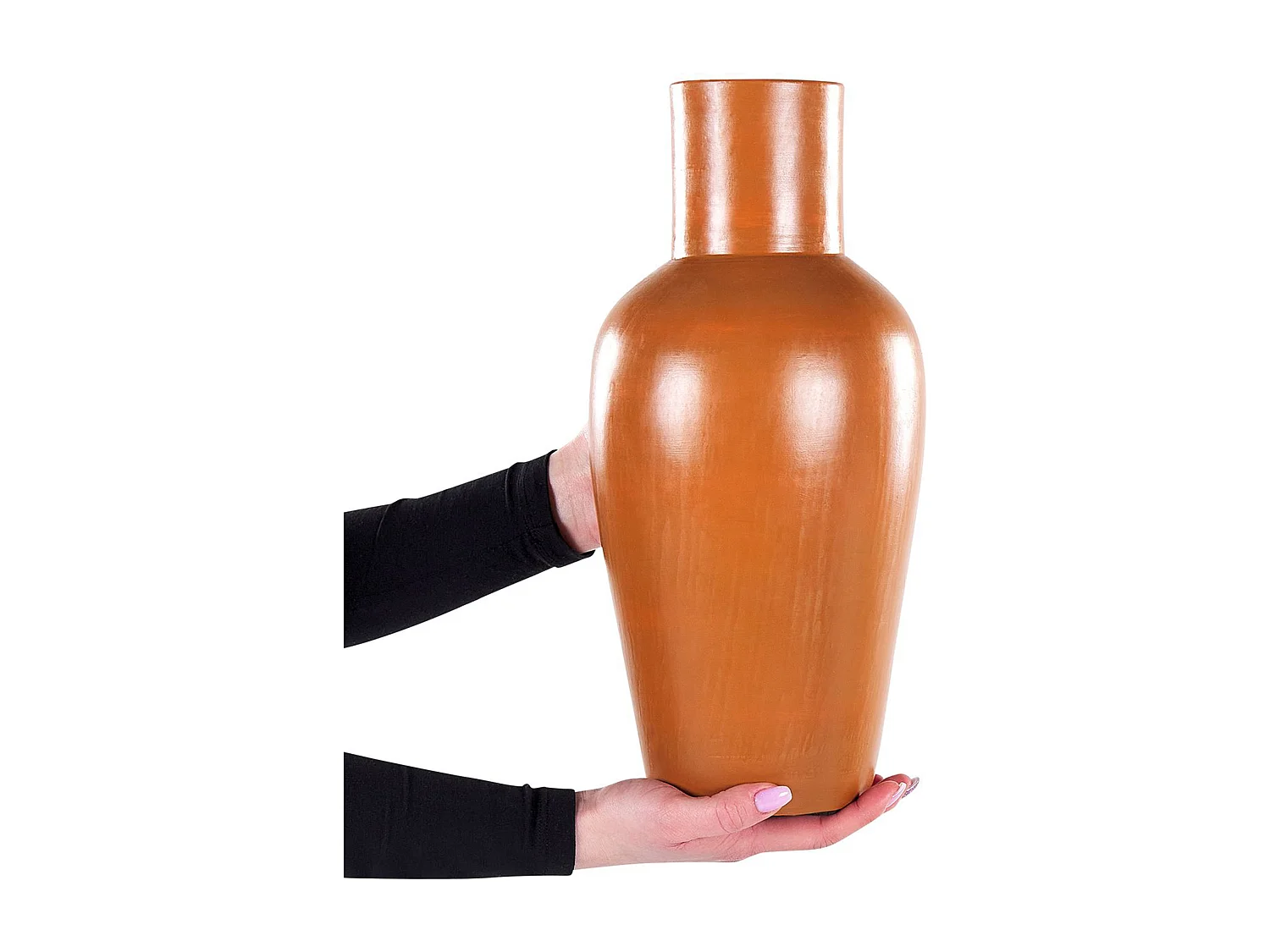 Jarrón decorativo KARFI Cerámica 37 cm Naranja