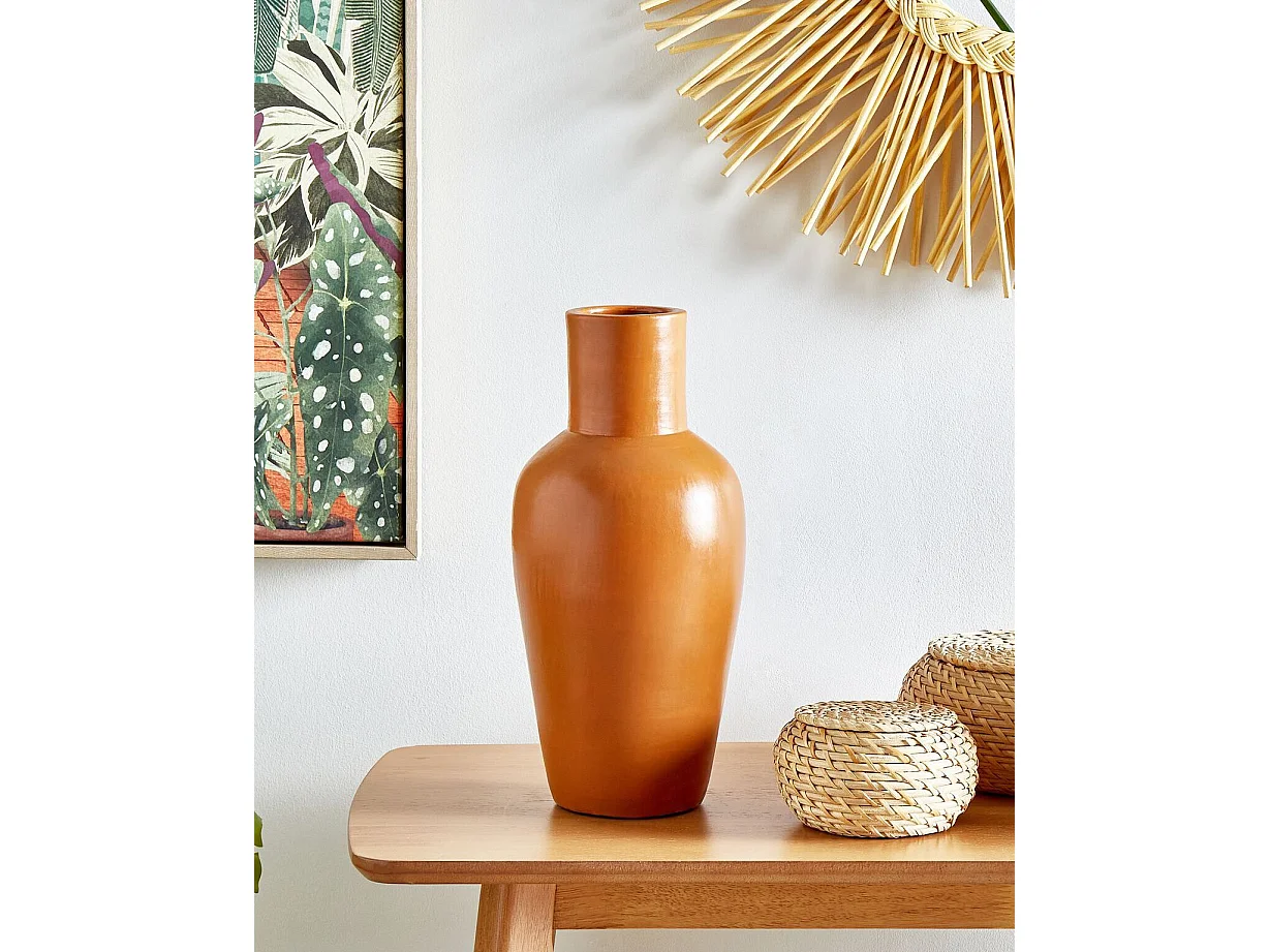 Vase décoratif KARFI Céramique 37 cm Orange