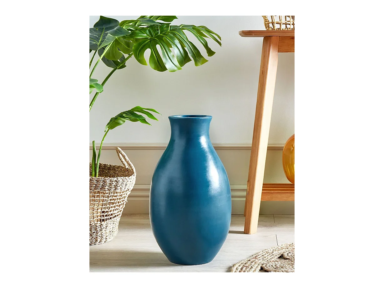 Jarro decorativo STAGIRA Cerâmica 48 cm Azul