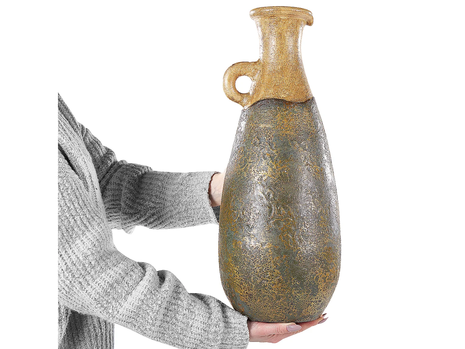 Vaso decorativo MARONEJA Ceramica 50 cm Verde