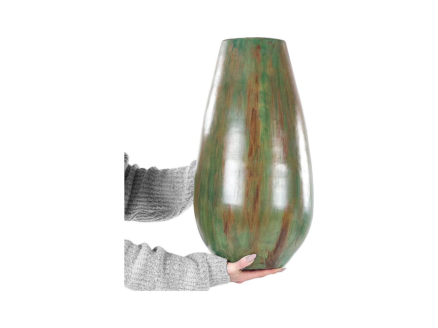 Decovaas AMFISA Keramiek 50 cm Groen