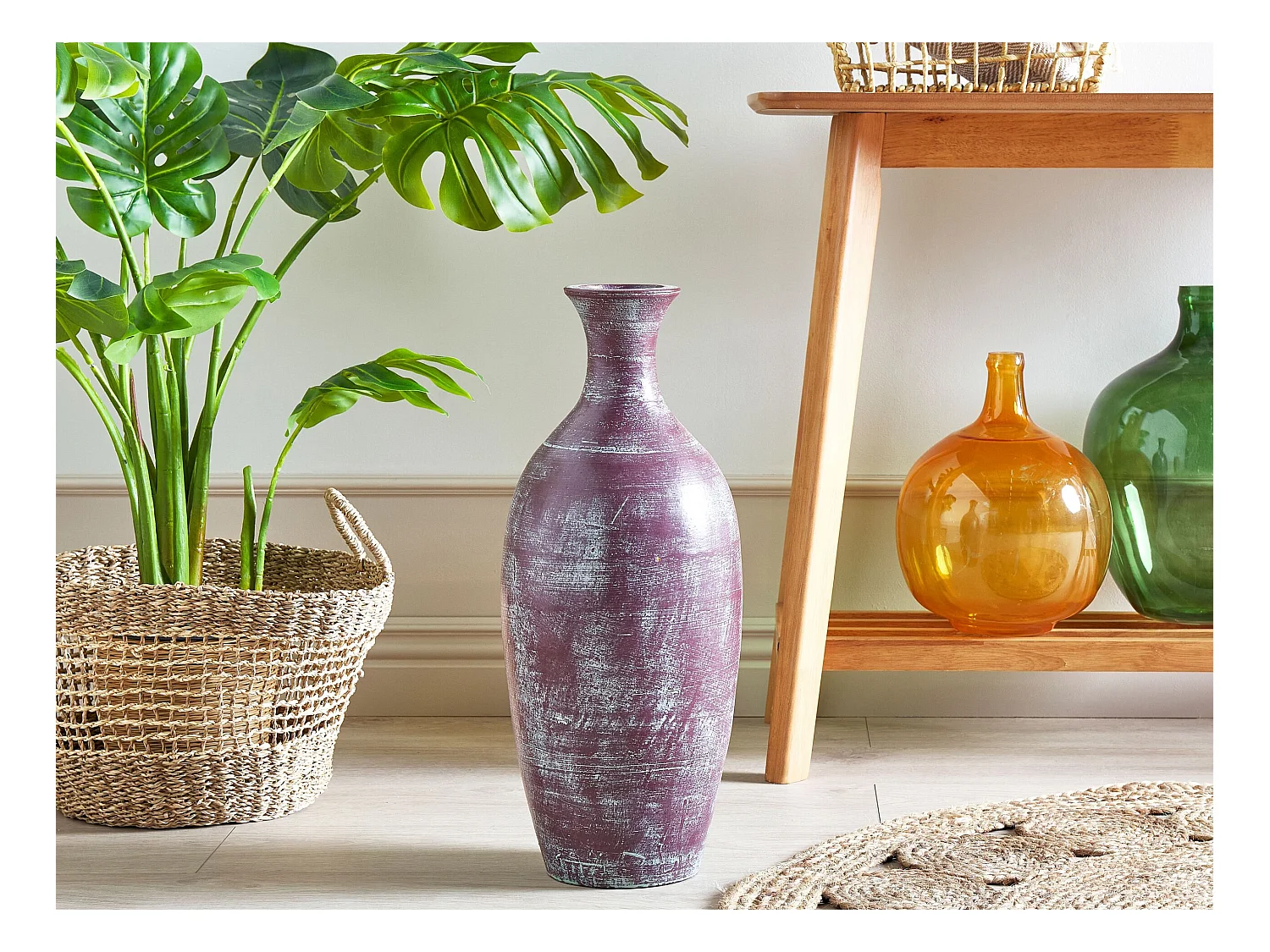 Vase décoratif KARDIA Céramique 57 cm Marron