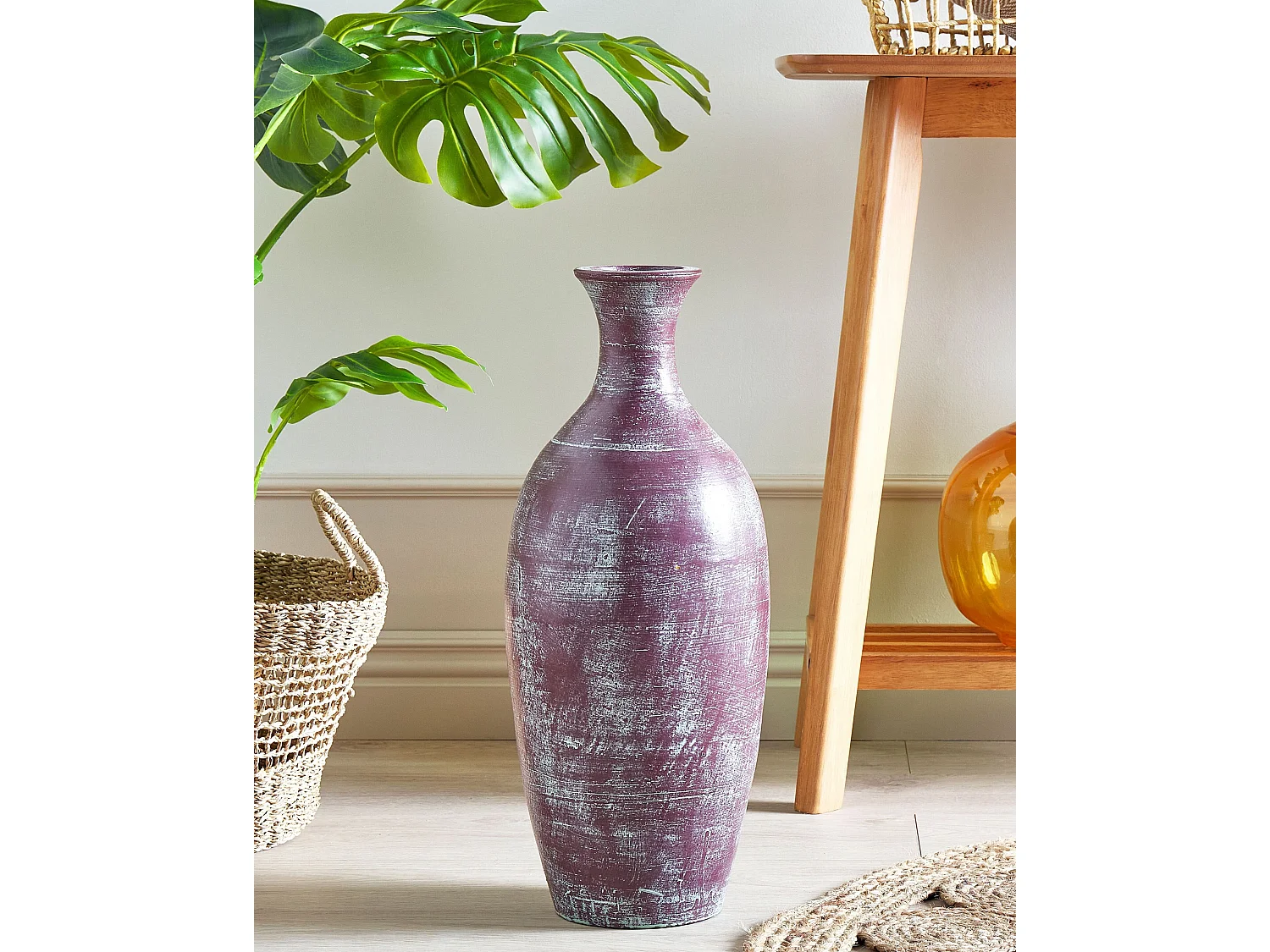 Vase décoratif KARDIA Céramique 57 cm Marron