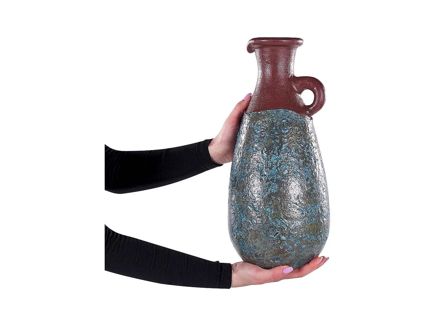 Jarro decorativo VELIA Cerâmica 40 cm Azul