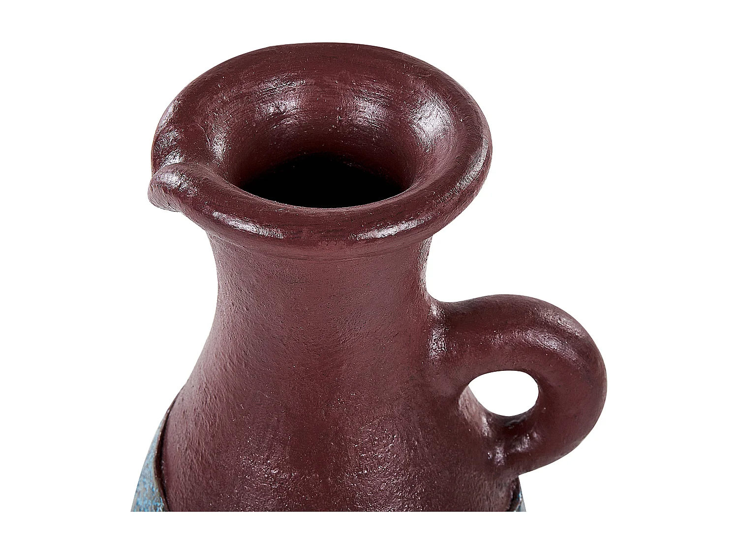 Jarrón decorativo VELIA Cerámica 40 cm Azul