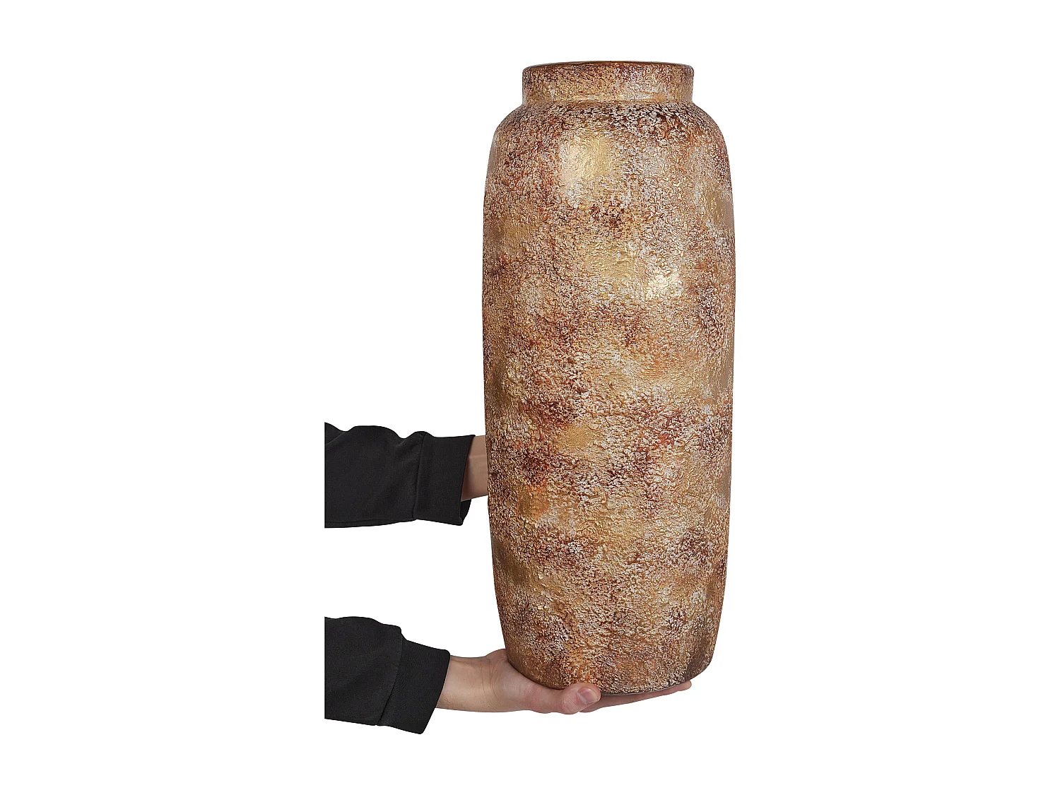 Dekovase aus Terrakotta braun / beige 52 cm hoch Antik Römisch Itanos