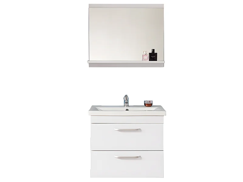 Ensemble meuble blanc et vasque 60cm meubles de salle de bain meuble suspendu Aica