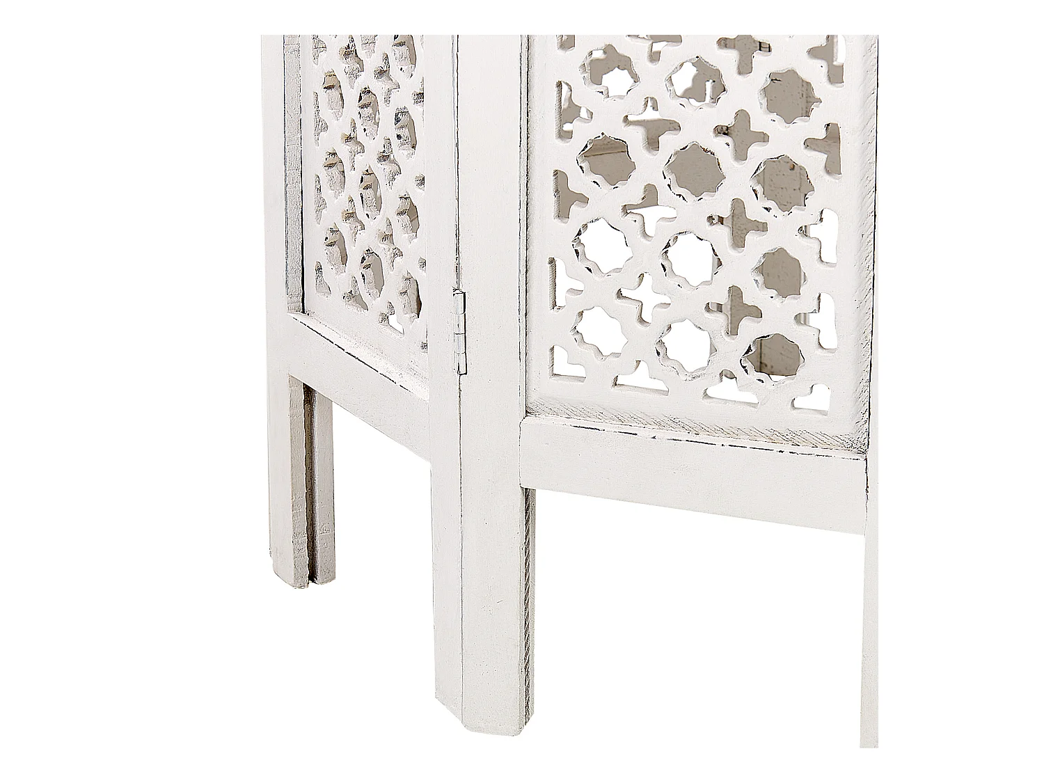 Bijzettafel ELARA Mangohout Wit