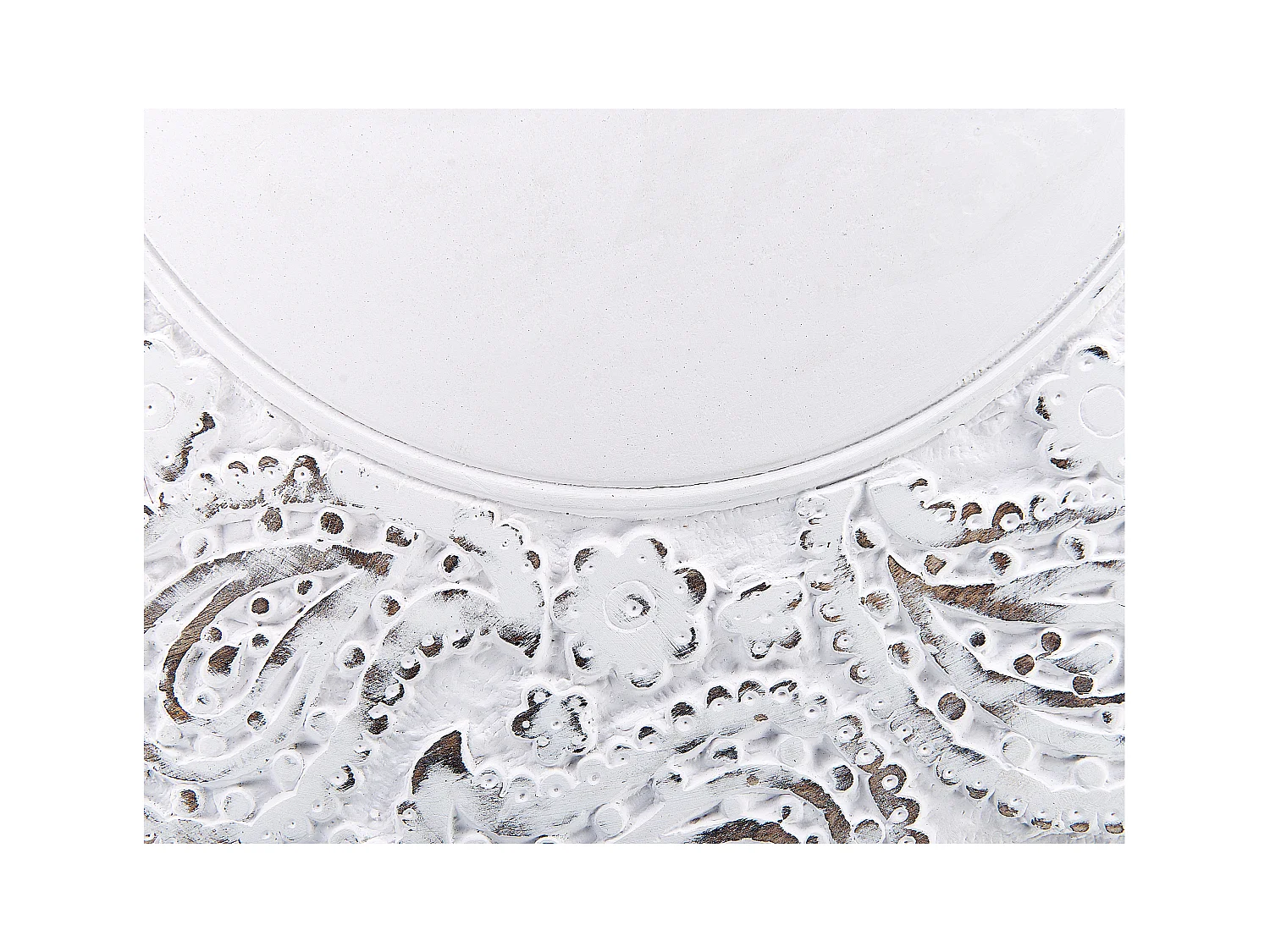 Bijzettafel ELARA Mangohout Wit