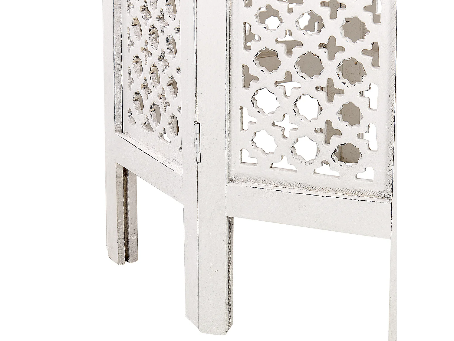 Table d'appoint ELARA Bois de manguier Blanc
