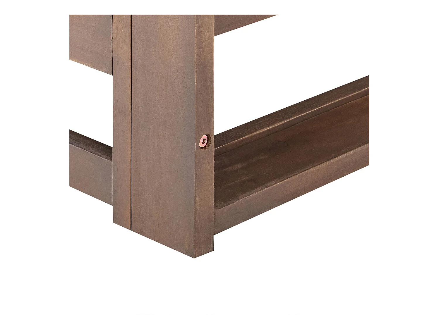 Canapé d'angle de jardin 2 places TIMOR Bois d'acacia certifié Marron foncé