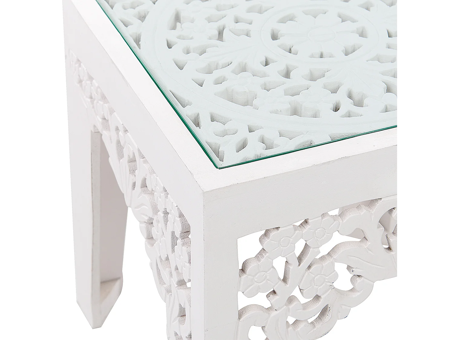 Set di 2 tavolini AMADPUR Bianco