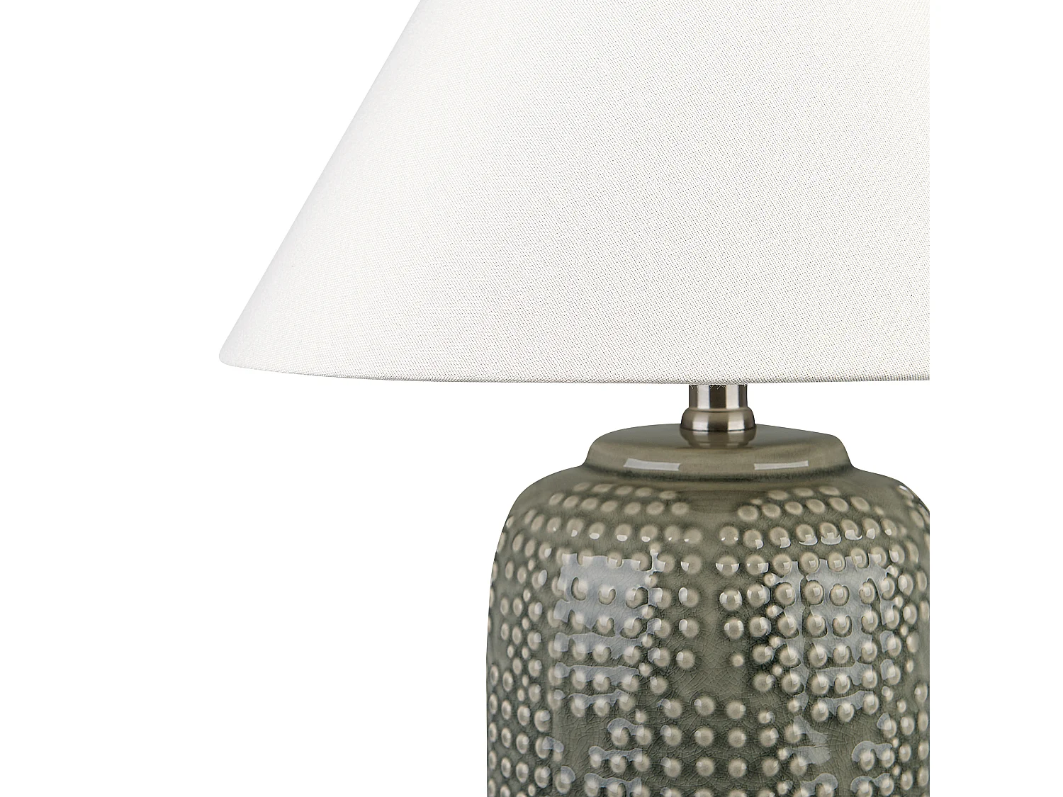 Lampe à poser MUSSEL Céramique Gris