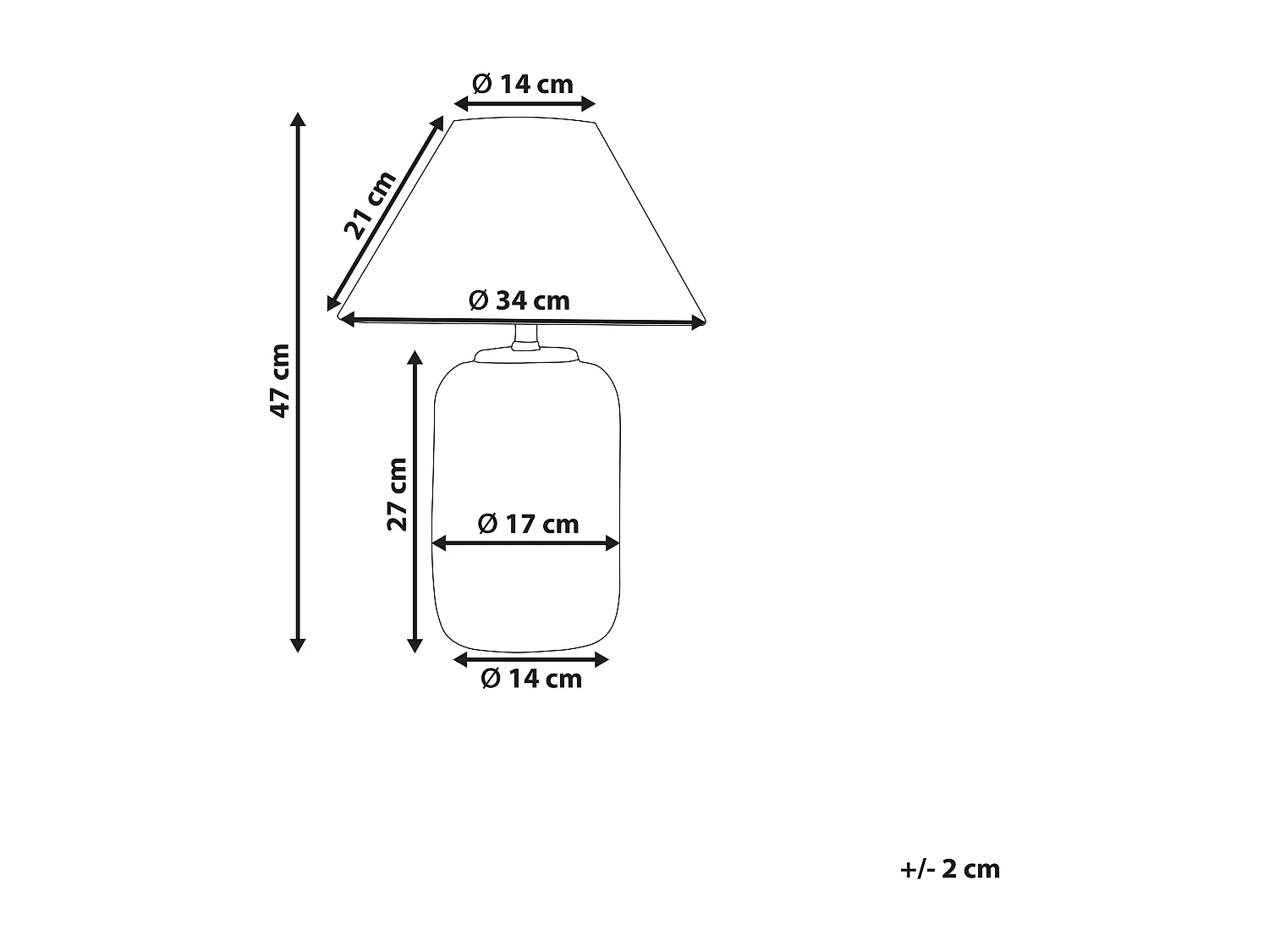 Lampada da tavolo MUSSEL Ceramica Grigio