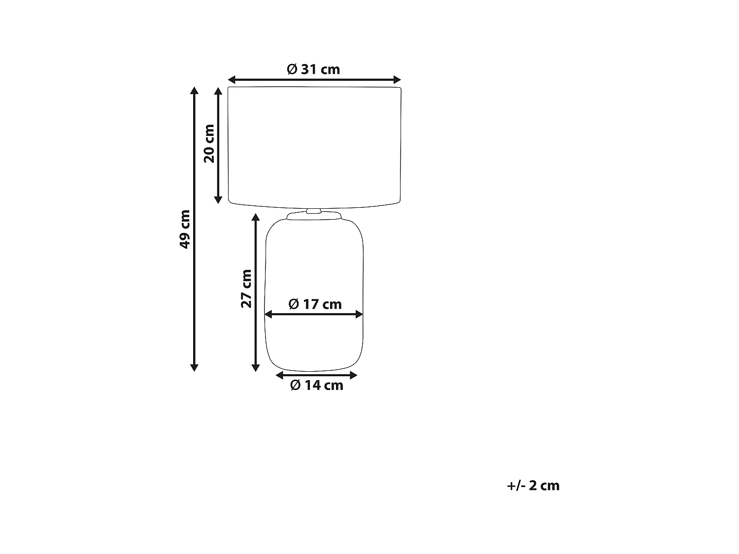 Lampada da tavolo MUSSEL Ceramica Blu scuro