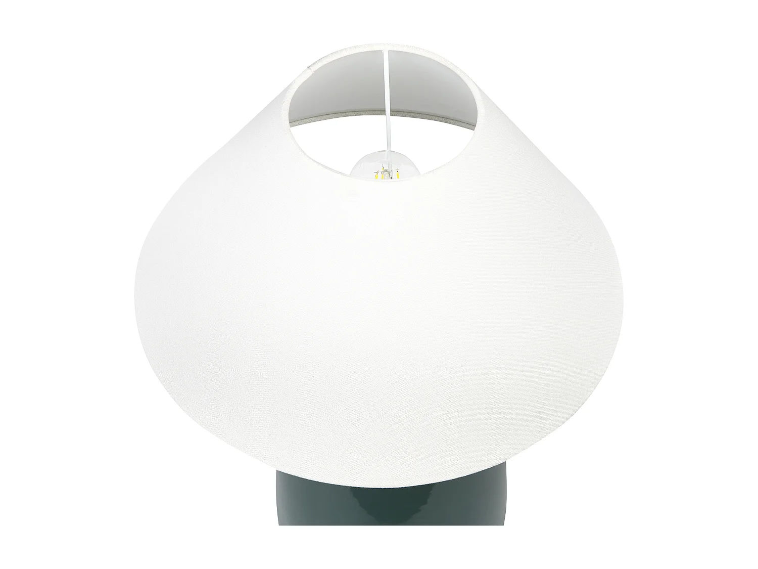 Lampe à poser CARETA Céramique Vert foncé