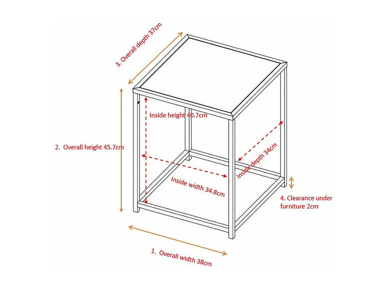 Tavolino in acciaio Staal