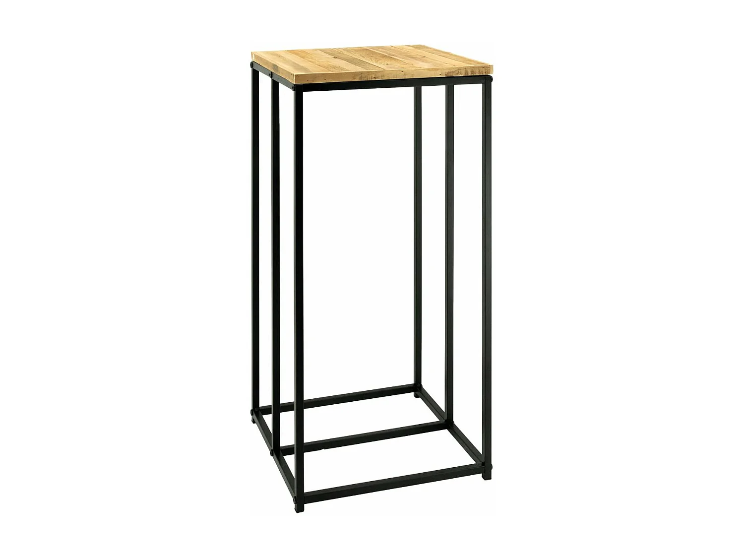 Sellette porte-bûches en métal et bois Rondo