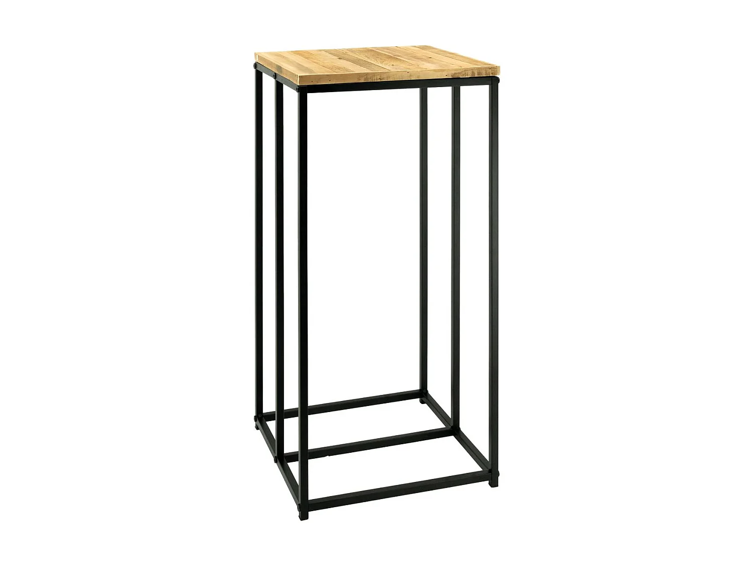 Sellette porte-bûches en métal et bois Rondo