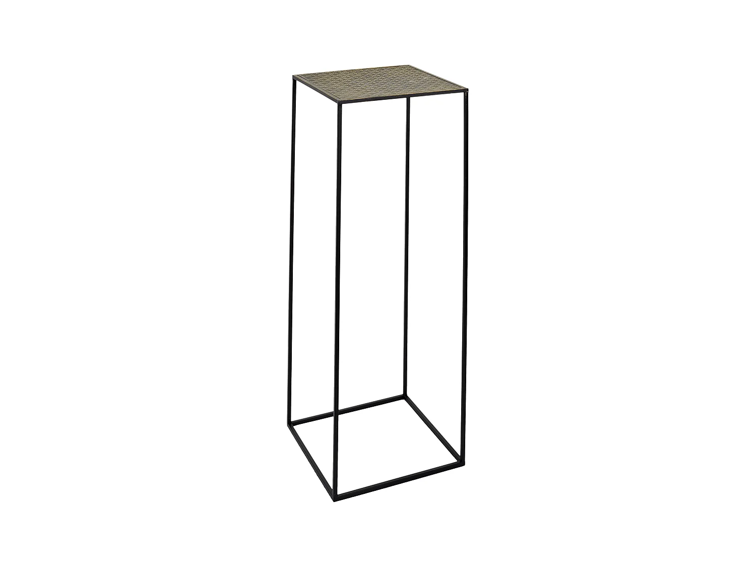 Sellette Gigogne Metal Martele Mirage X2 Noir, Or