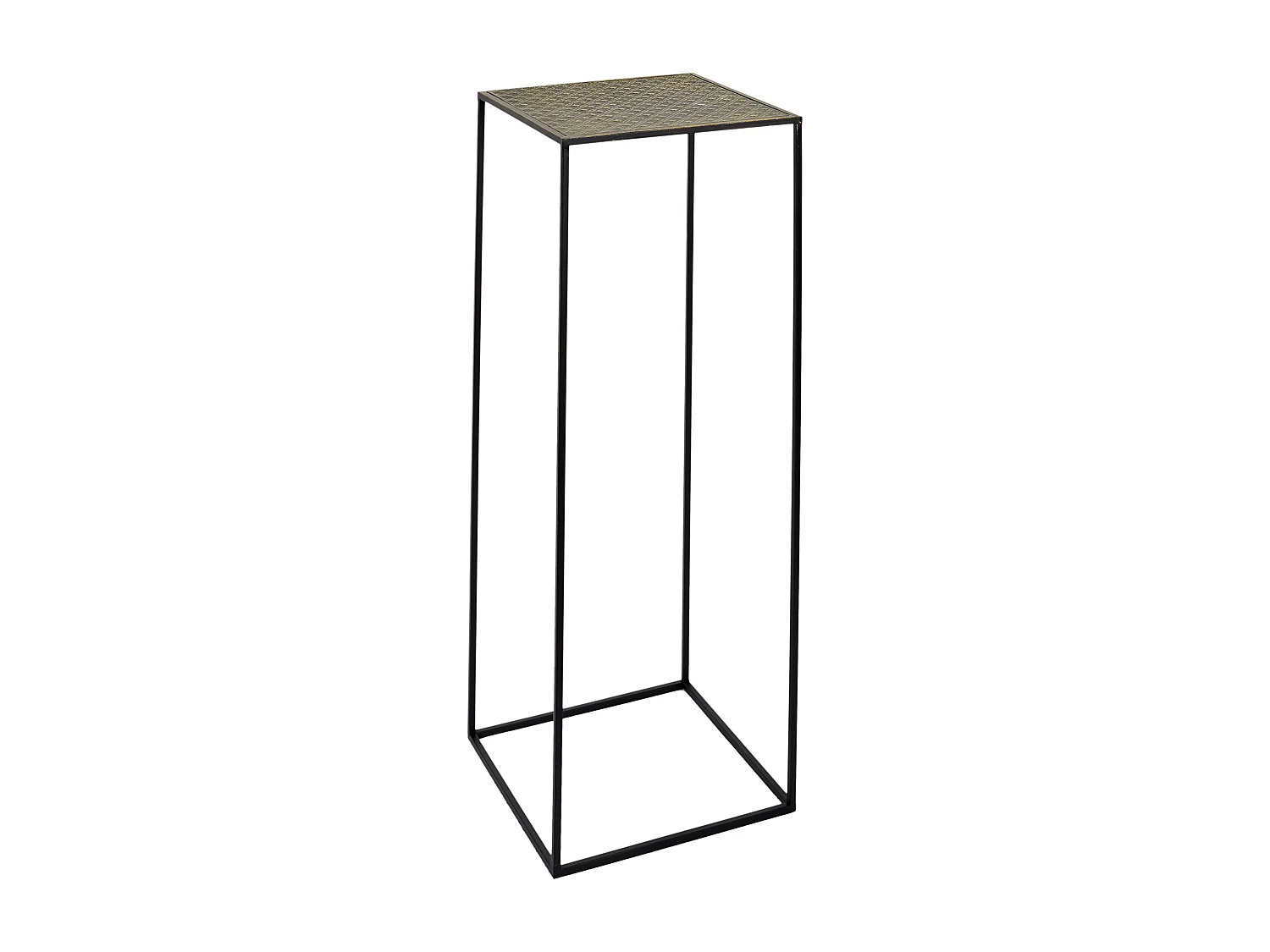 Sellette Gigogne Metal Martele Mirage X2 Noir, Or