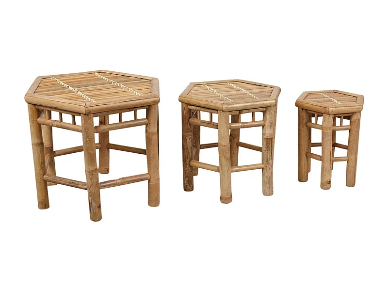 Sellettes en bambou (Lot de 3)