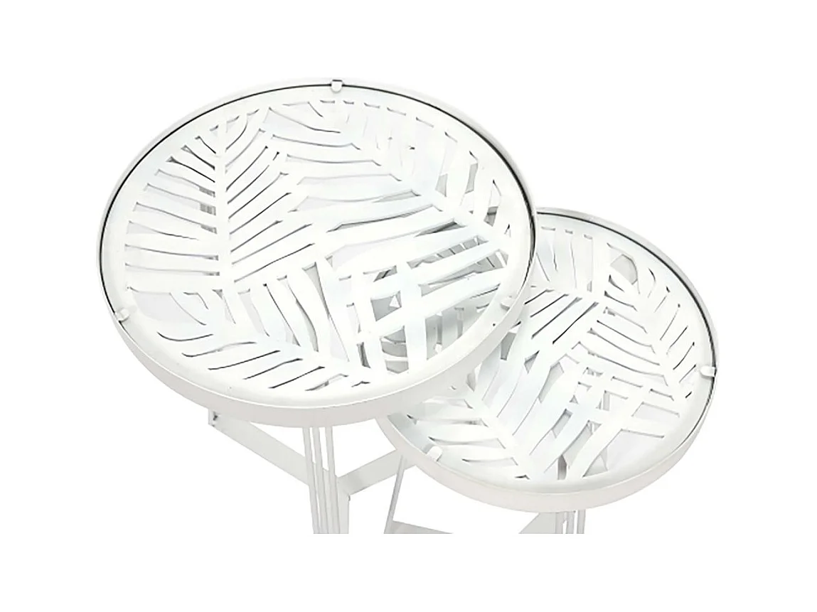 Table Gigogne Wild Blanc X2