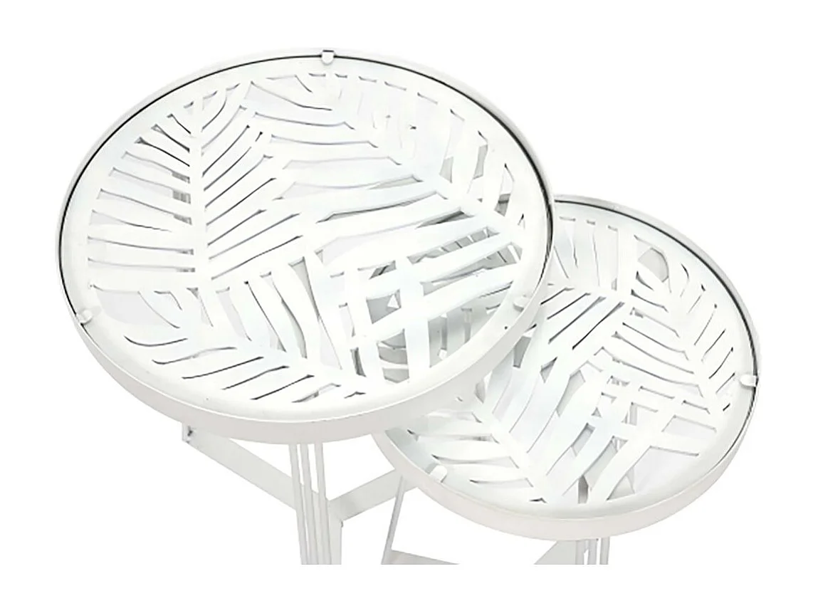 Table Gigogne Wild Blanc X2