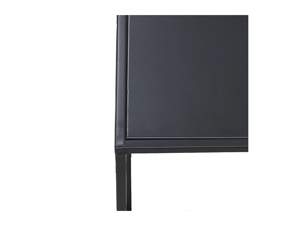 Sellettes en métal noir (Lot de 2)