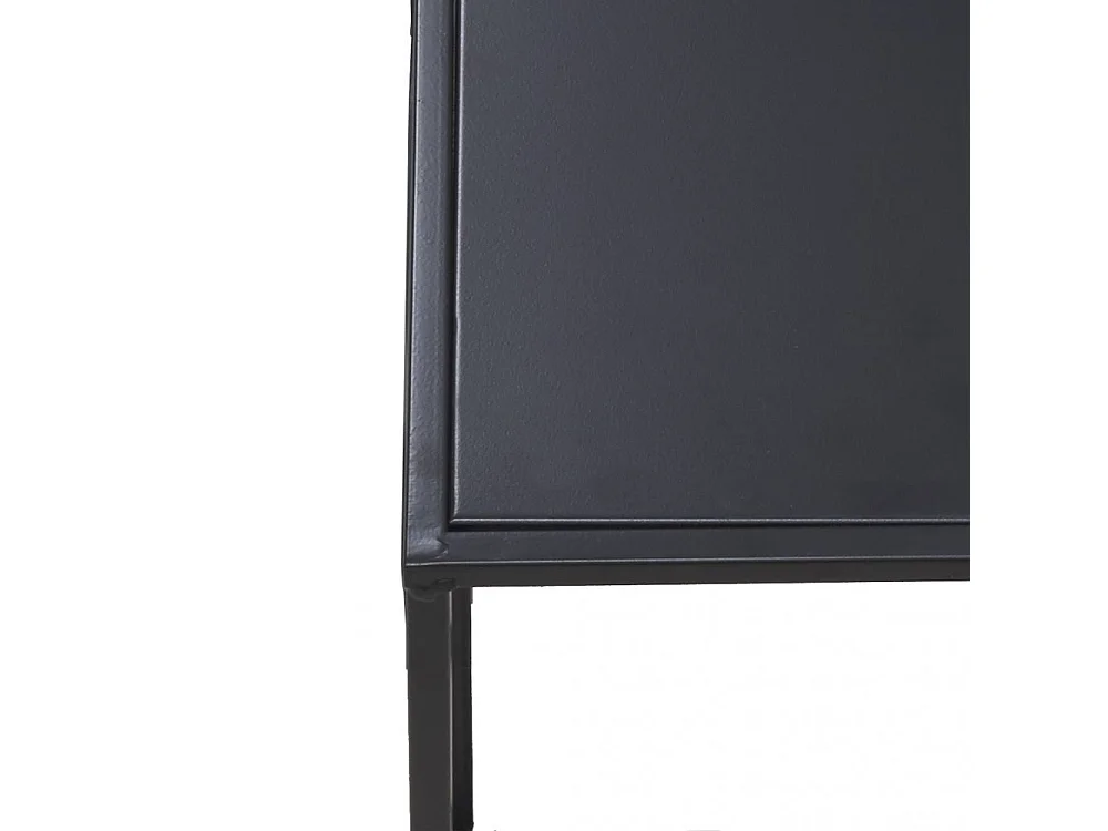 Sellettes en métal noir (Lot de 2)