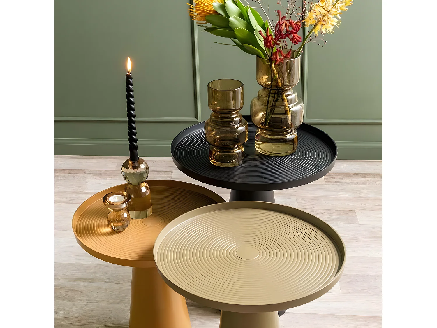 Table d'appoint en aluminium Force 40 x 43 cm