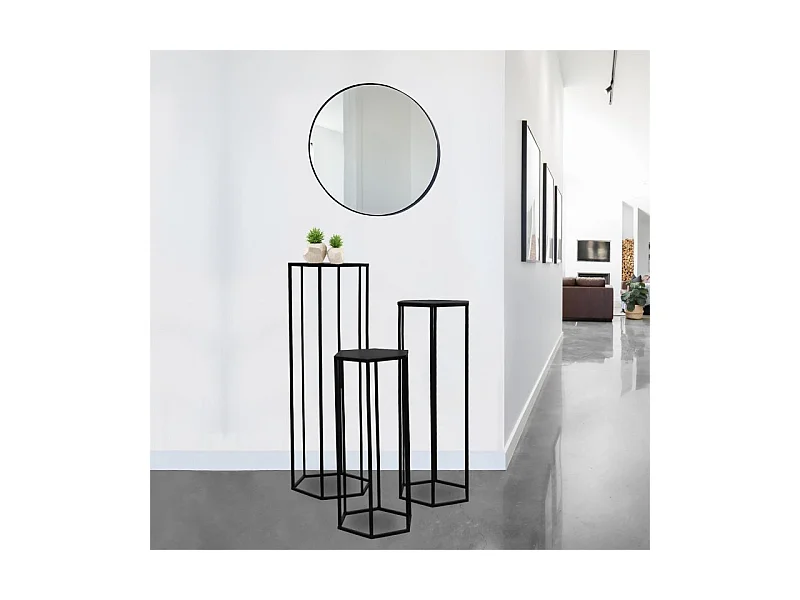 Sellette Gigogne Metal Noir X3 Noir