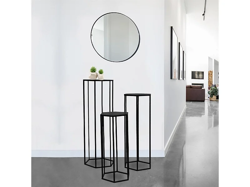 Sellette Gigogne Metal Noir X3 Noir