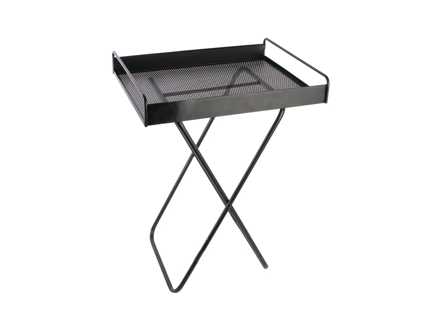 Plateau Sureleve Metal 44x33x45cm Noir