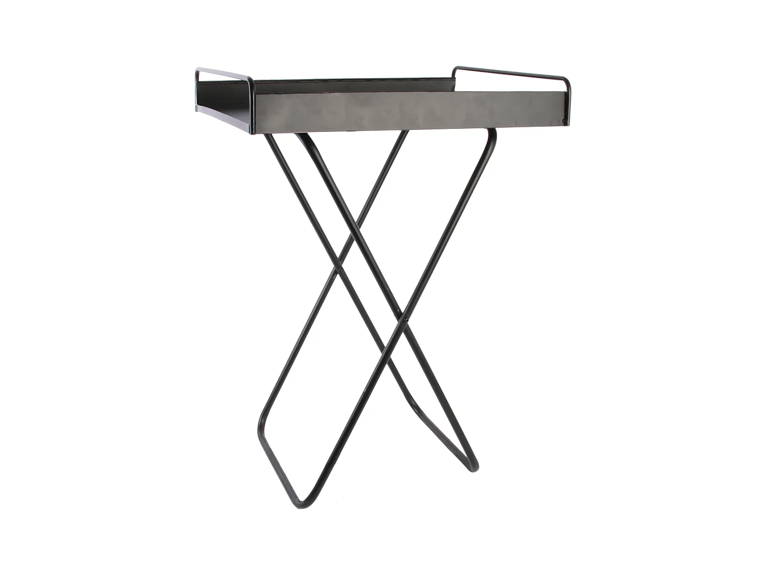 Plateau Sureleve Metal 44x33x45cm Noir