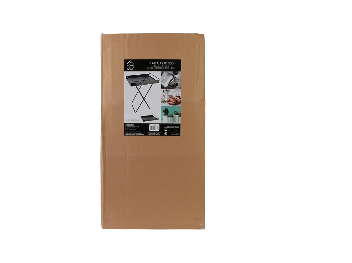 Plateau Sureleve Metal 44x33x45cm Noir