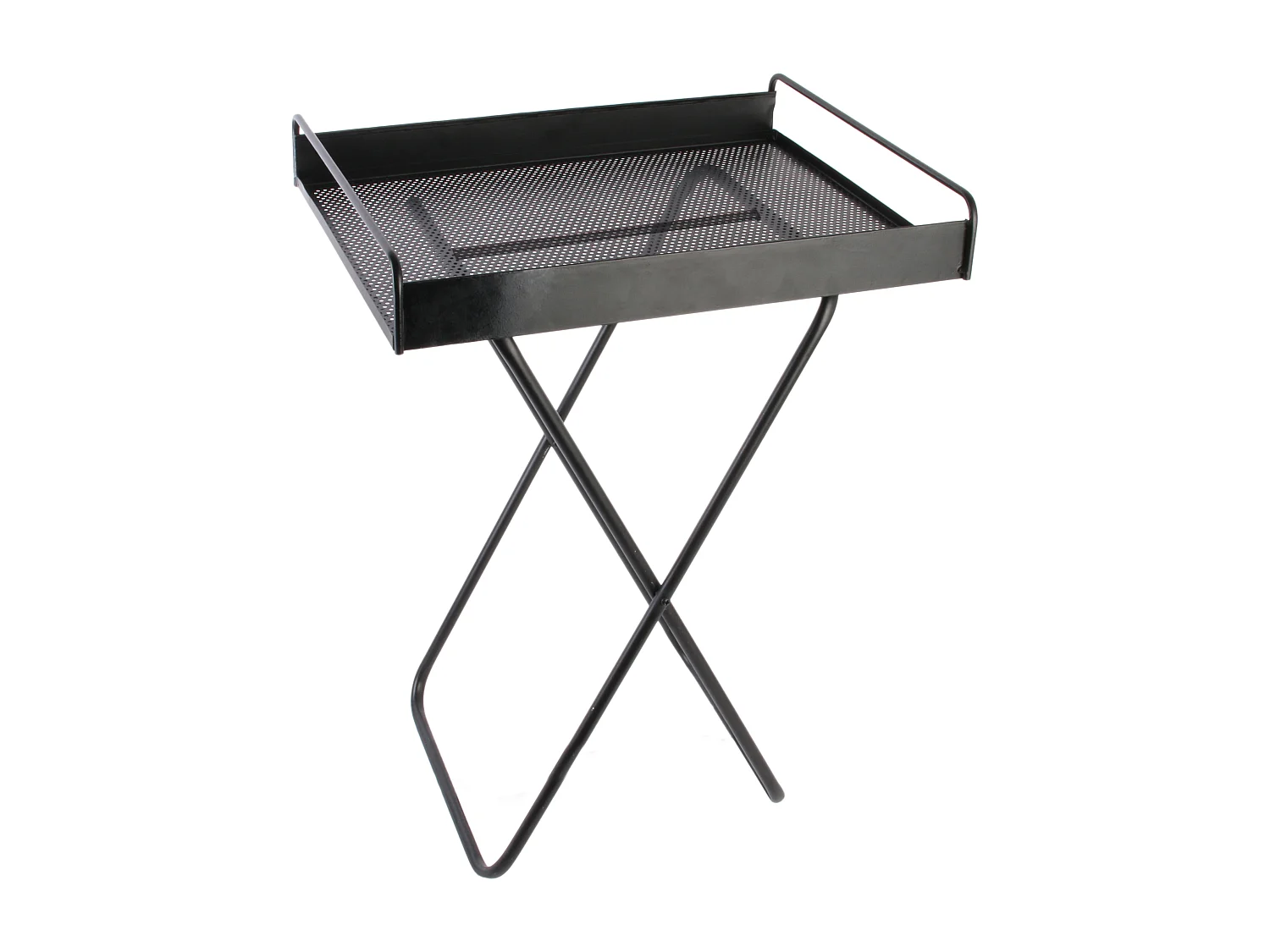 Plateau Sureleve Metal 44x33x45cm Noir