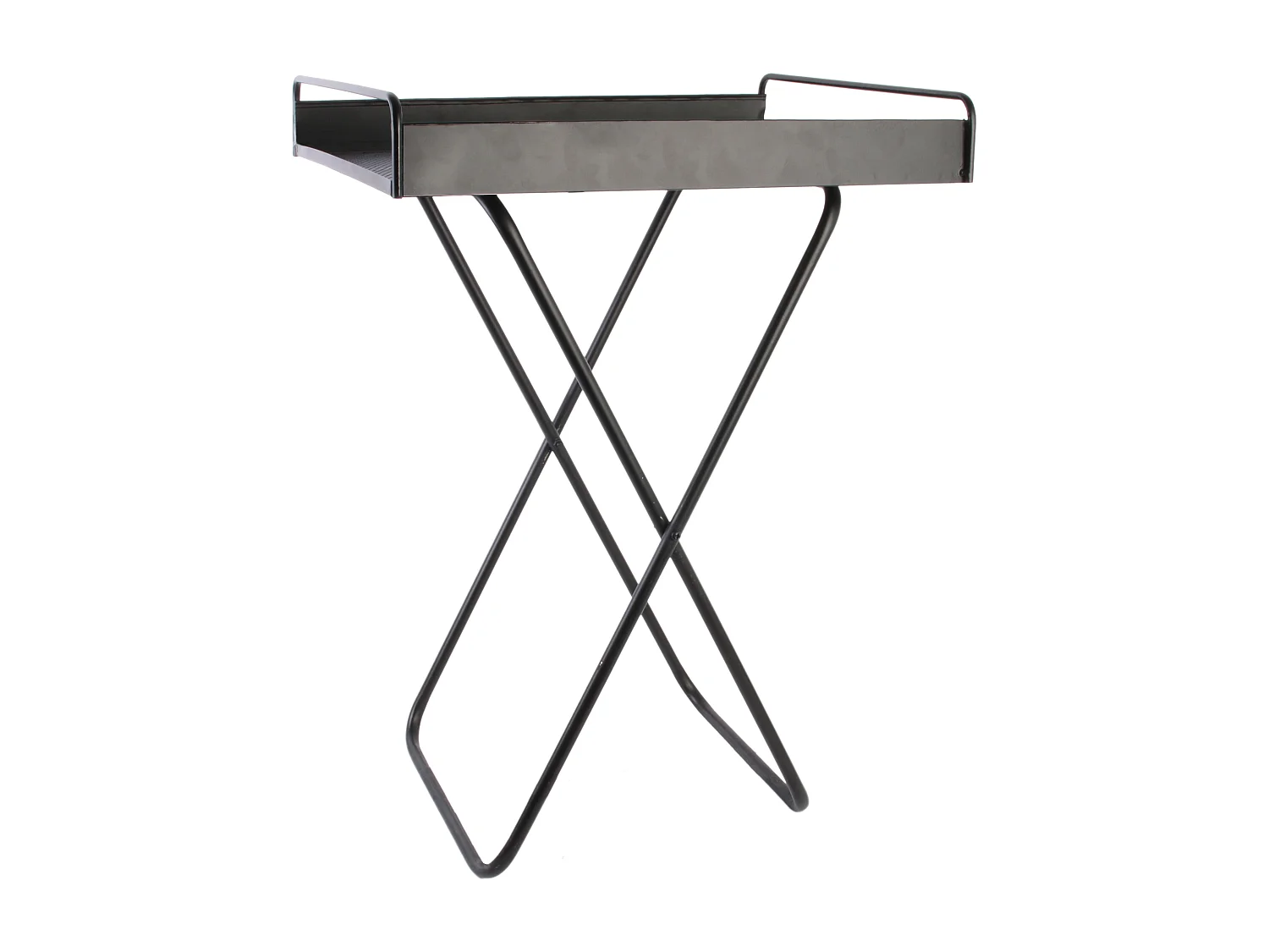 Plateau Sureleve Metal 44x33x45cm Noir
