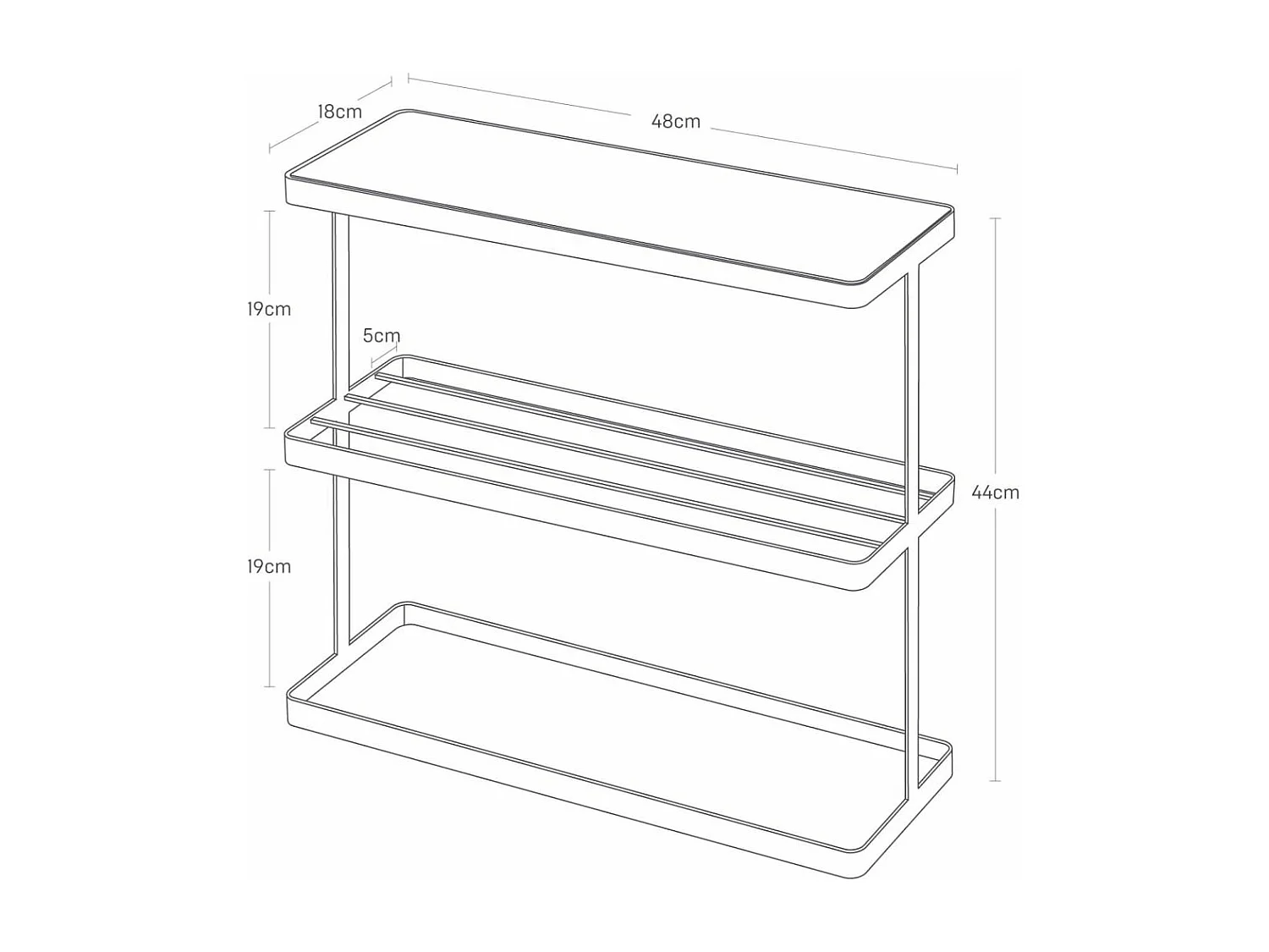 Bout de canapé range magazines Tower