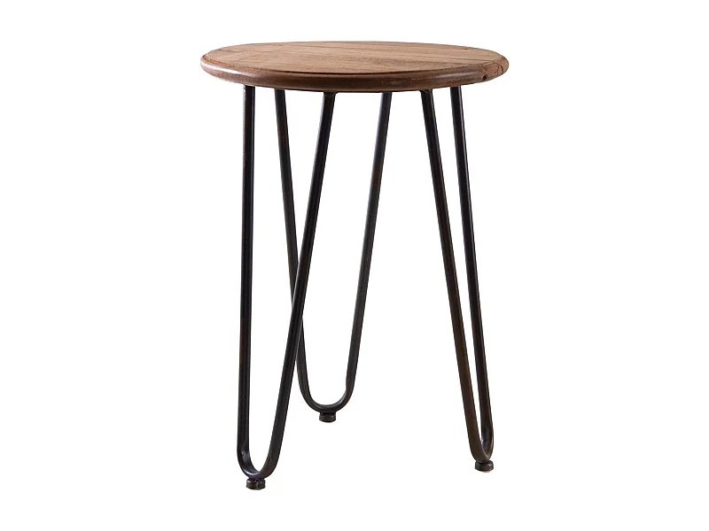 Table ronde en bois et métal Filae