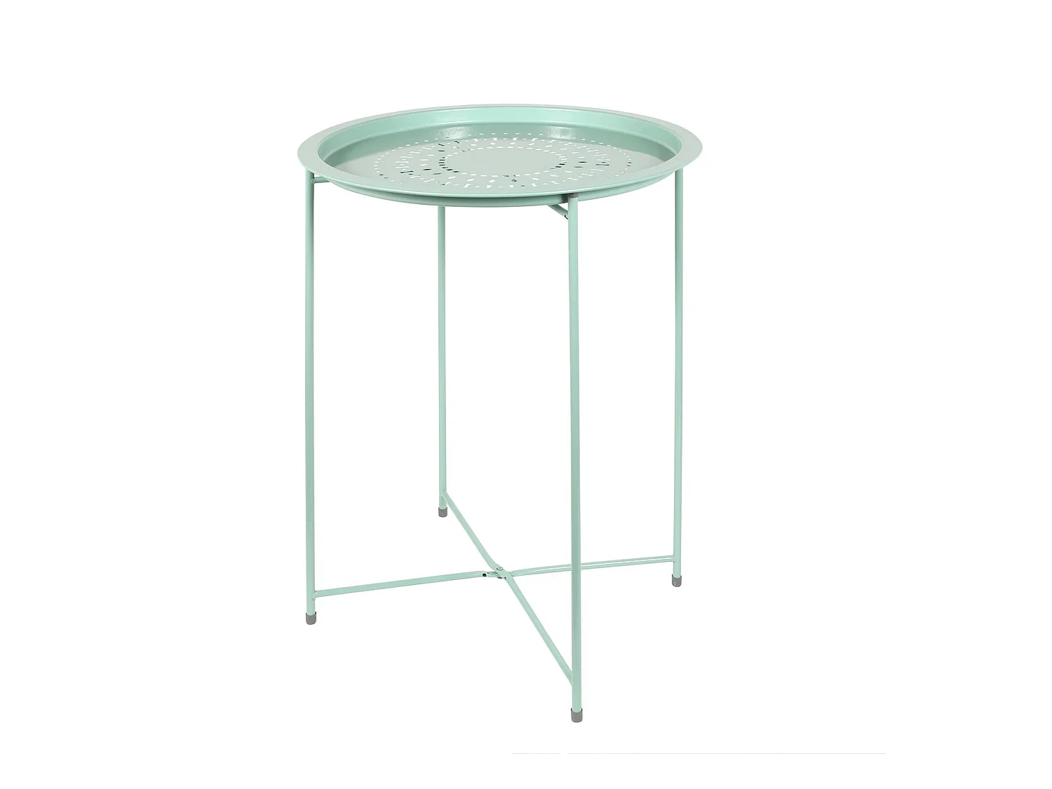 Table D Appoint Metal Vert Deau 60x46x46cm
