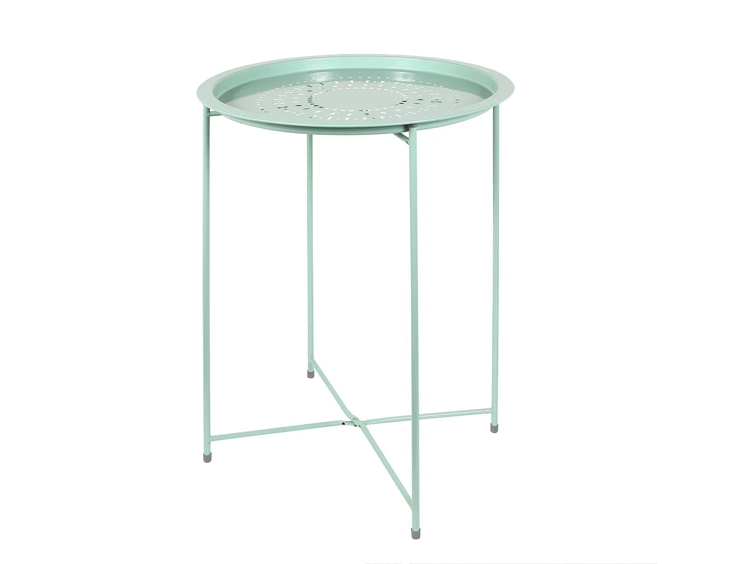 Table D Appoint Metal Vert Deau 60x46x46cm