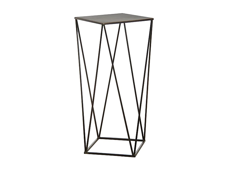 Sellette design en métal noir 60 x 60 x 80 cm