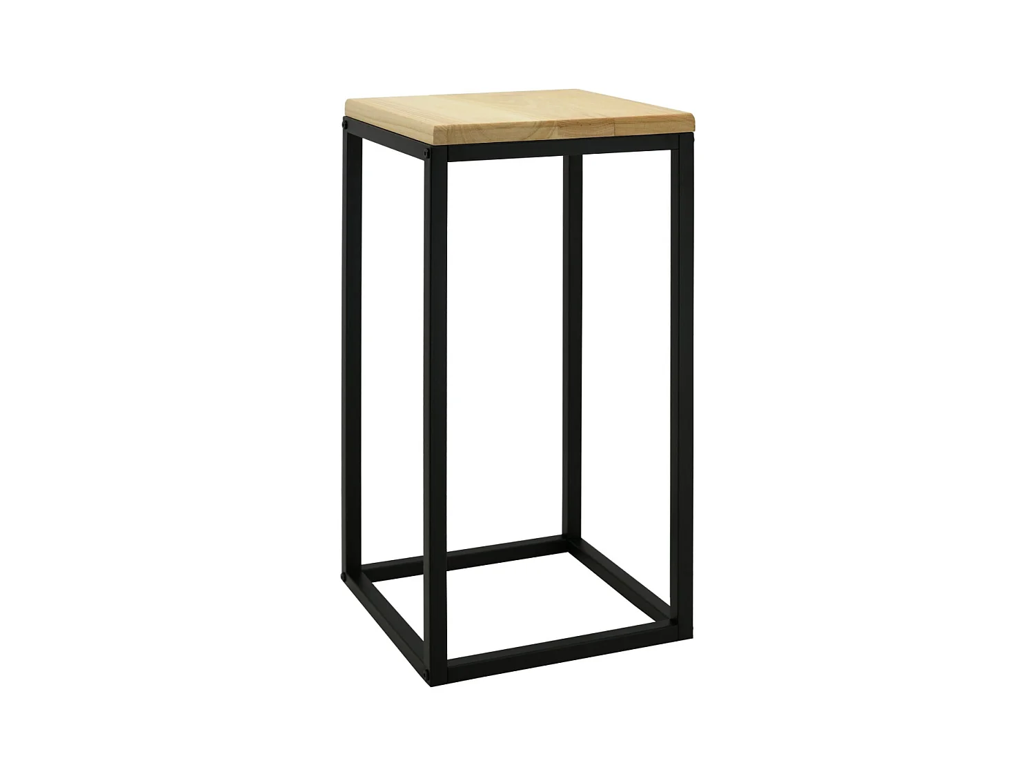 Sellette en métal et paulownia