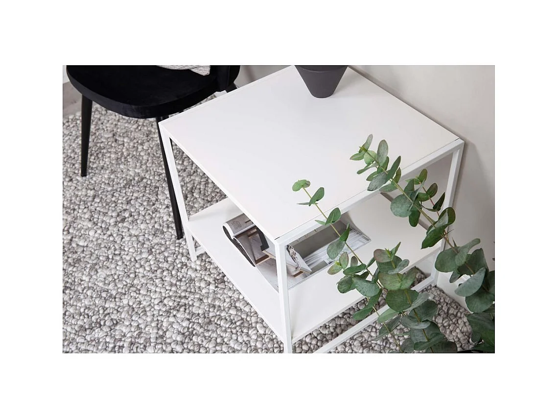 Beistelltisch mit Regal aus Stahl Staal